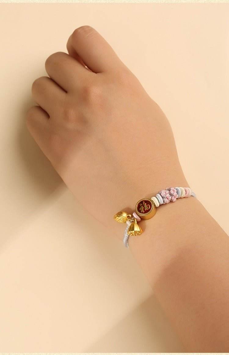 DIY Peach - blossom Knot Hand Rope Semi - finished Product, Ethnic - style Fashion Jewelry for Women - STAR8S