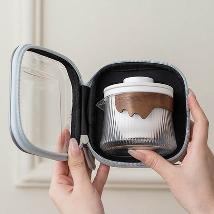 Dehua Ceramic Glass Kuaike Cup Portable Tea Set for Outdoor Events - STAR8S