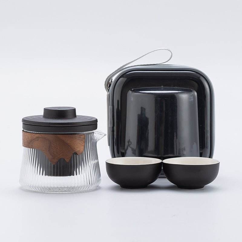 Dehua Ceramic Glass Kuaike Cup Portable Tea Set for Outdoor Events - STAR8S