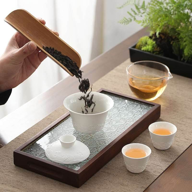 dehua ceramic travel tea set portable kuaike cup for tea enjoyment - star8s