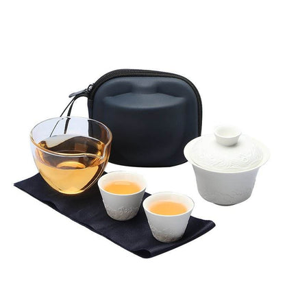 Dehua Ceramic Travel Tea Set Portable Kuaike Cup for Tea Enjoyment - STAR8S