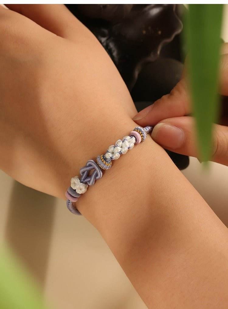 don't leave diy hand rope, hand - woven lucky jewelry for year of birth - star8s