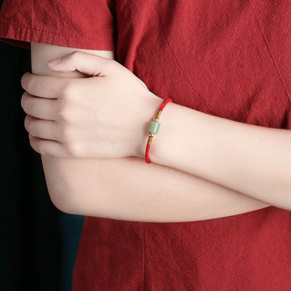 Dongling Jade Red - rope Bracelet for Couples, Chinese - style Fashion Jewelry - STAR8S
