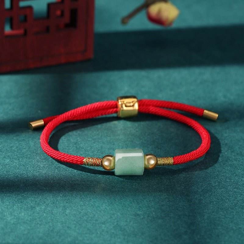 dongling jade red - rope bracelet for couples, chinese - style fashion jewelry - star8s