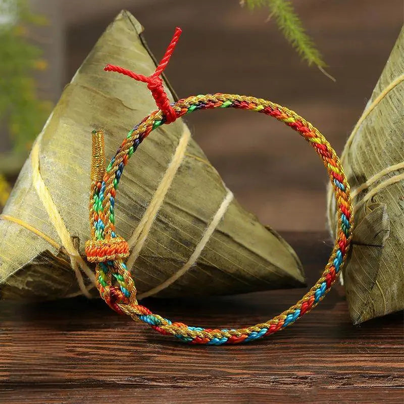 Dragon Boat Festival Colorful Rope Bracelet, Symbol of Tradition and Good Luck - STAR8S