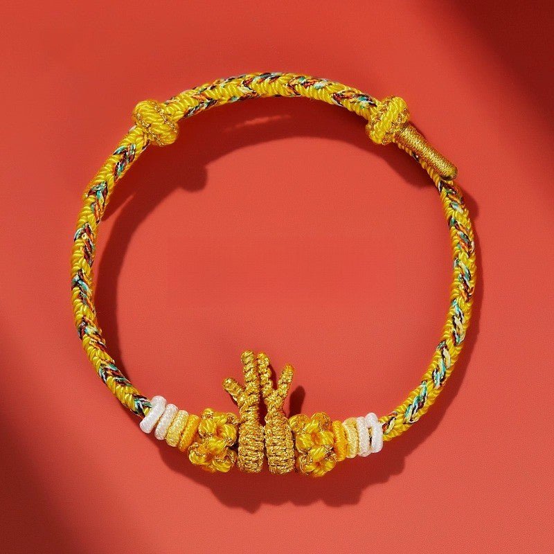 Dragon Year Red String Bracelet - Dragon Charm Red Bracelet for Women – Perfect Lunar New Year Gift, Adjustable & Handmade - STAR8S