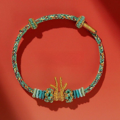 Dragon Year Red String Bracelet - Dragon Charm Red Bracelet for Women – Perfect Lunar New Year Gift, Adjustable & Handmade - STAR8S