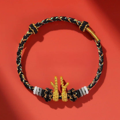 Dragon Year Red String Bracelet - Dragon Charm Red Bracelet for Women – Perfect Lunar New Year Gift, Adjustable & Handmade - STAR8S