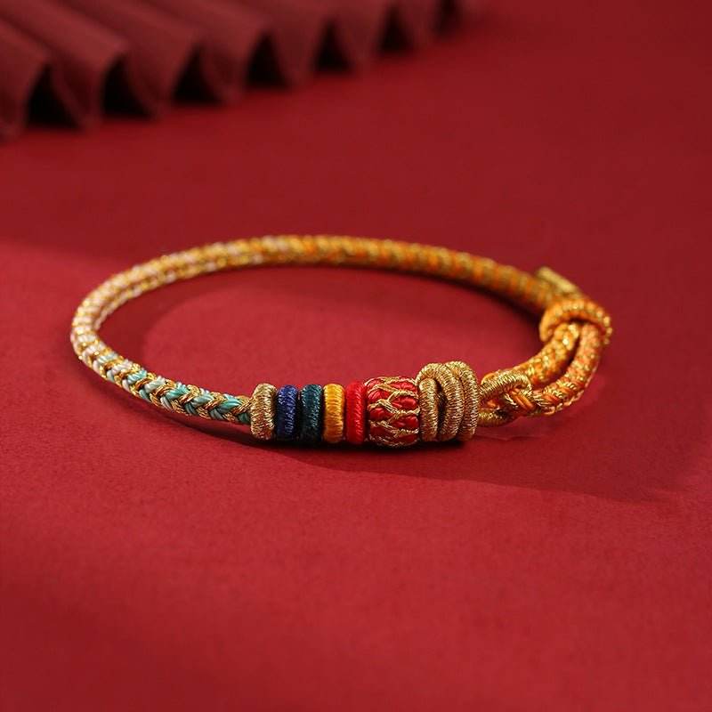 dragon - raising - head hand rope, traditional woven lucky jewelry for all - star8s