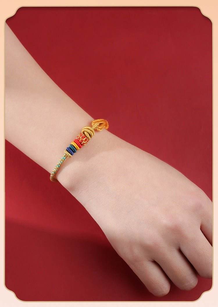 dragon - raising - head hand rope, traditional woven lucky jewelry for all - star8s