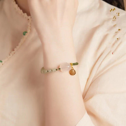 Elegant Rabbit Bracelet: Hetian Jade Animal Year Gift | STAR8S