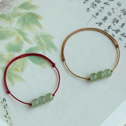 Elegant & Fashionable Jade Bead Bracelet: Hetian Jade Ball Design | STAR8S