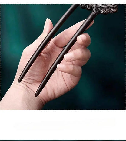 Ethereal Vintage Lily Hairpin for Qipao Hanfu Bun Premium Choice - STAR8S
