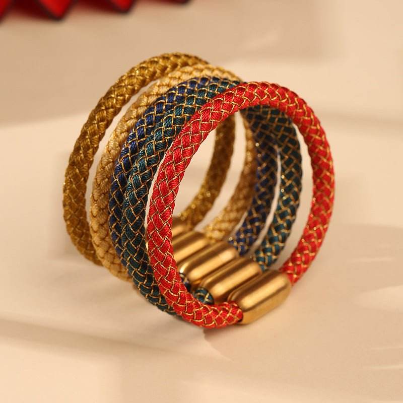 five - elements dragon - scale hand rope, traditional and stylish bracelet for men - star8s