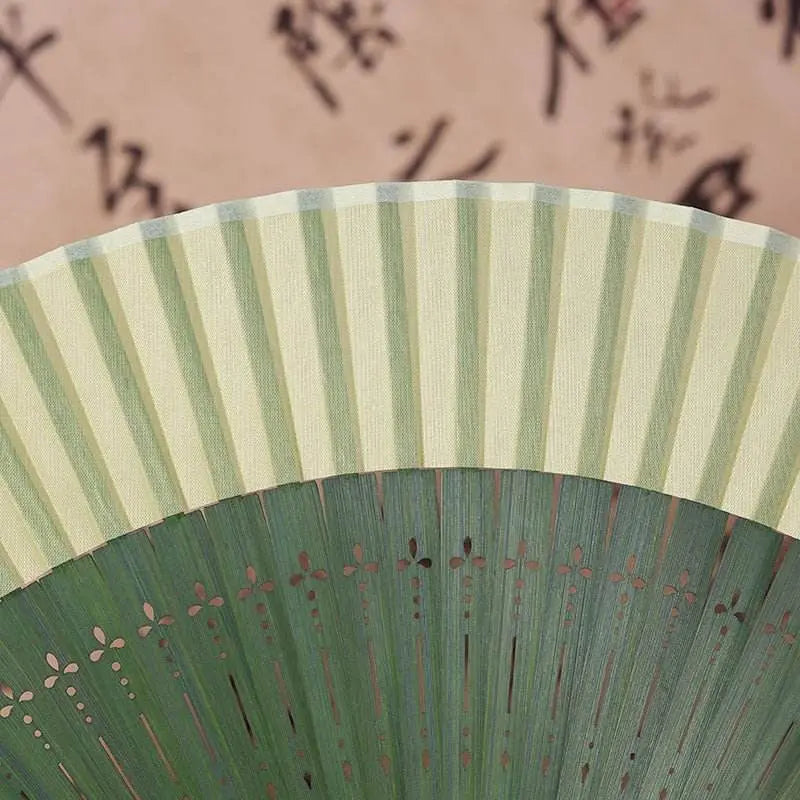 folding bamboo plait fan in neo - chinese style, ideal for summer and ancient - style outfits - star8s