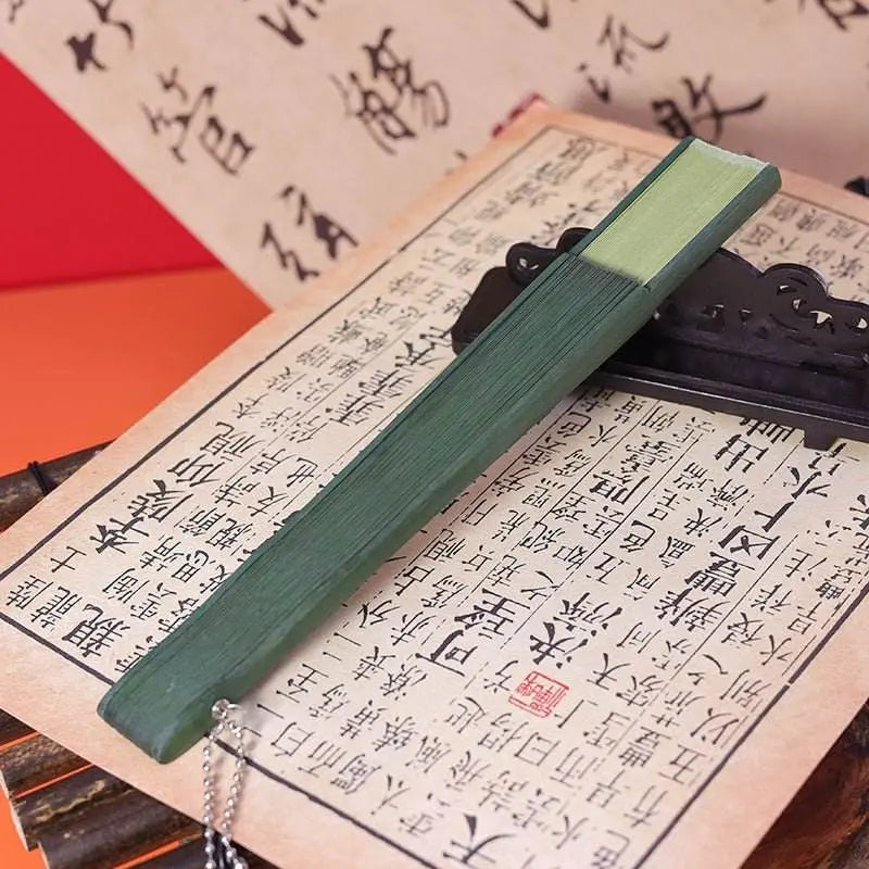 folding bamboo plait fan in neo - chinese style, ideal for summer and ancient - style outfits - star8s