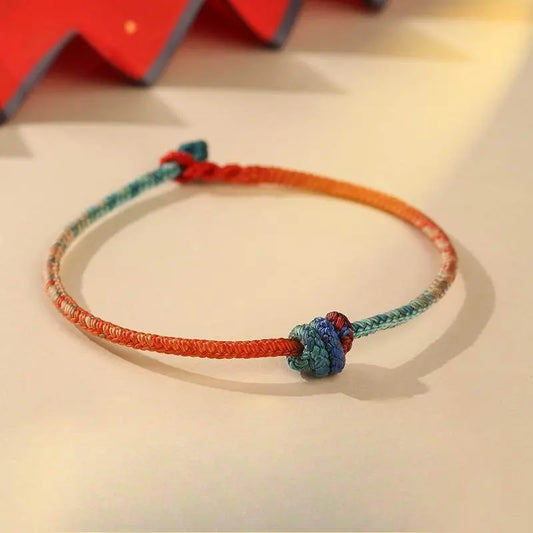 Fortune - blessing Knot Woven Bracelet, Traditional DIY Accessory with Lucky Meaning - STAR8S