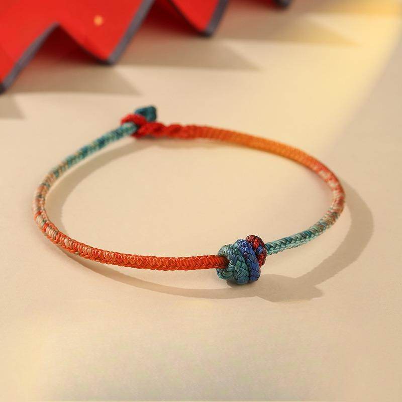 fortune - blessing knot woven bracelet, traditional diy accessory with lucky meaning - star8s