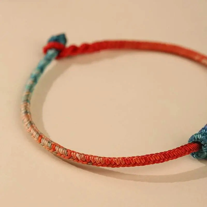 fortune - blessing knot woven bracelet, traditional diy accessory with lucky meaning - star8s