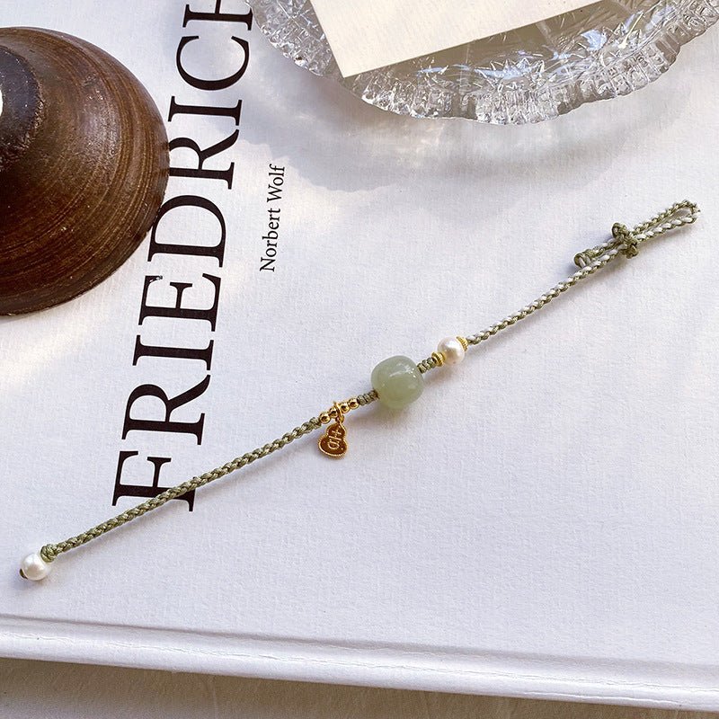 Fresh Jade Stone Bracelet: Adjustable Hetian Jade Jewelry |  STAR8S