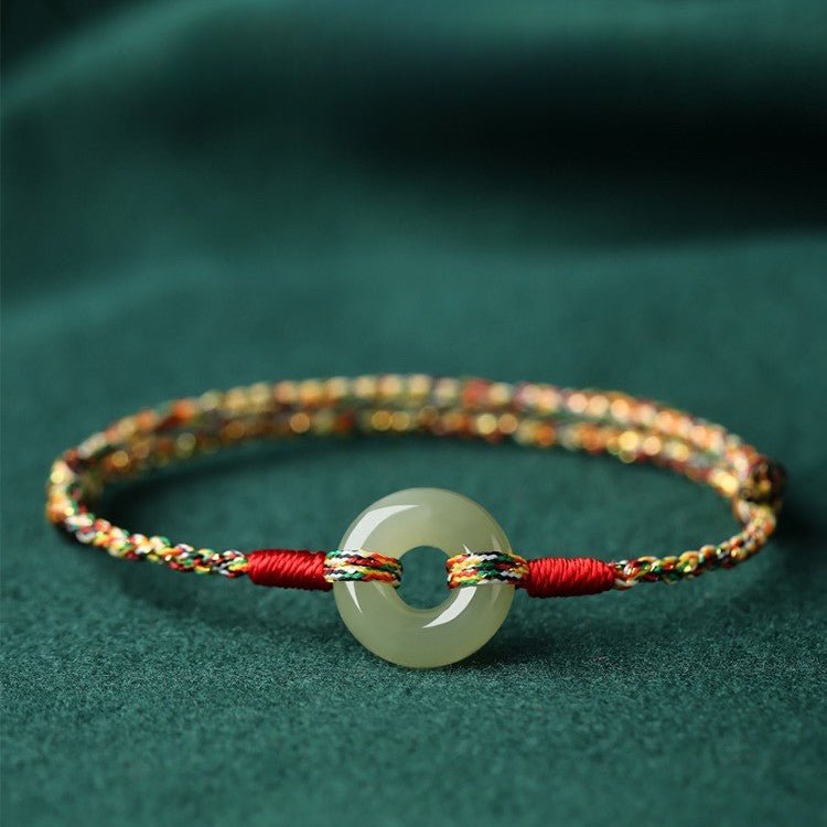 Gorgeous & Traditional Colorful Rope Bracelet: Peace Buckle Dragon Boat	 | STAR8S