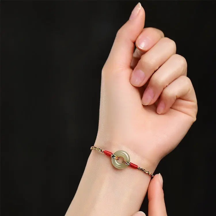 gorgeous & traditional colorful rope bracelet: peace buckle dragon boat	 | star8s