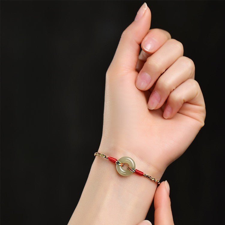 gorgeous & traditional colorful rope bracelet: peace buckle dragon boat	 | star8s