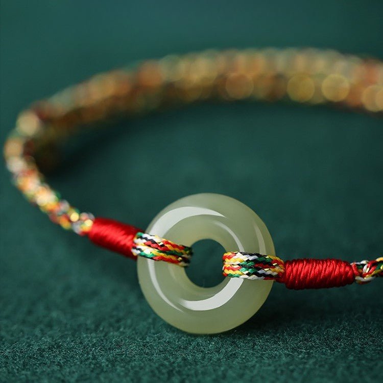 gorgeous & traditional colorful rope bracelet: peace buckle dragon boat	 | star8s