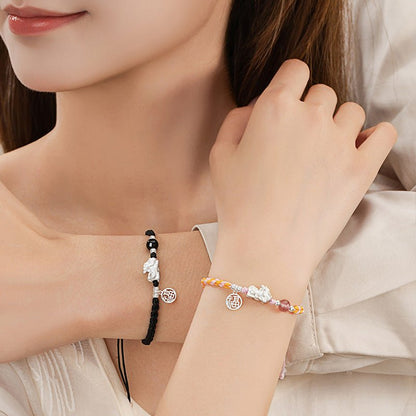 Graceful & Blessed Red String Bracelet Feng Shui: 925 Silver Strawberry | STAR8S