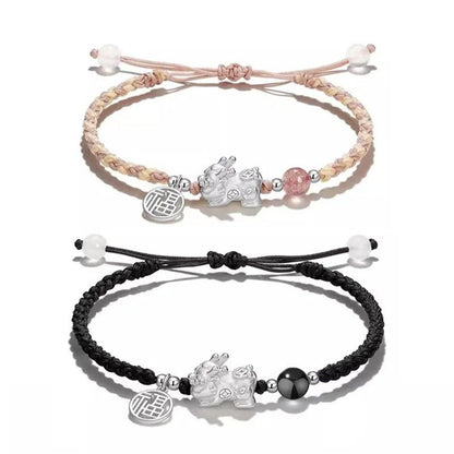 Graceful & Blessed Red String Bracelet Feng Shui: 925 Silver Strawberry | STAR8S