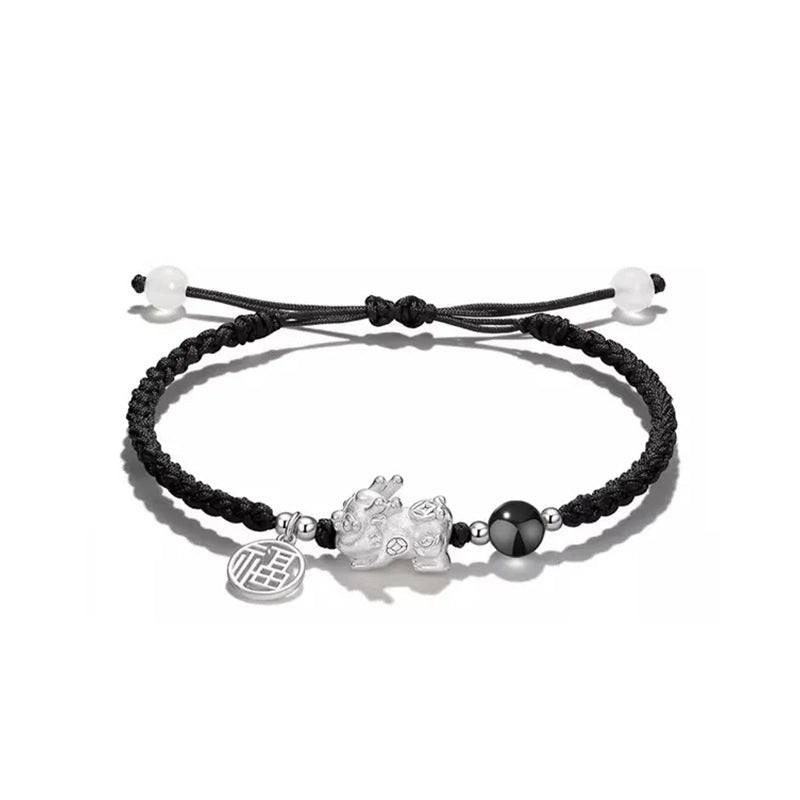 graceful & blessed red string bracelet feng shui: 925 silver strawberry | star8s