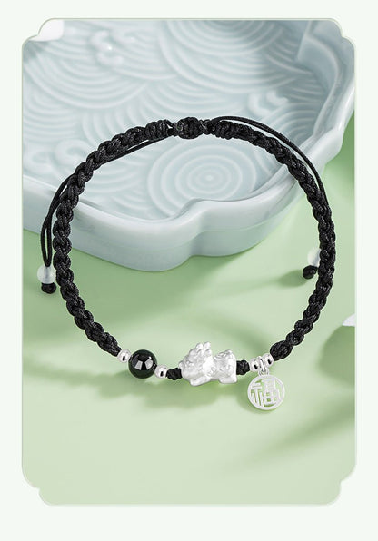 Graceful & Blessed Red String Bracelet Feng Shui: 925 Silver Strawberry | STAR8S