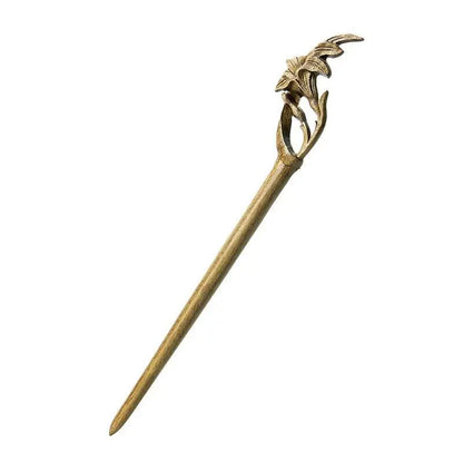 Green Sandalwood Vintage Hairpin for Hanfu Bun Gift Girlfriend - STAR8S