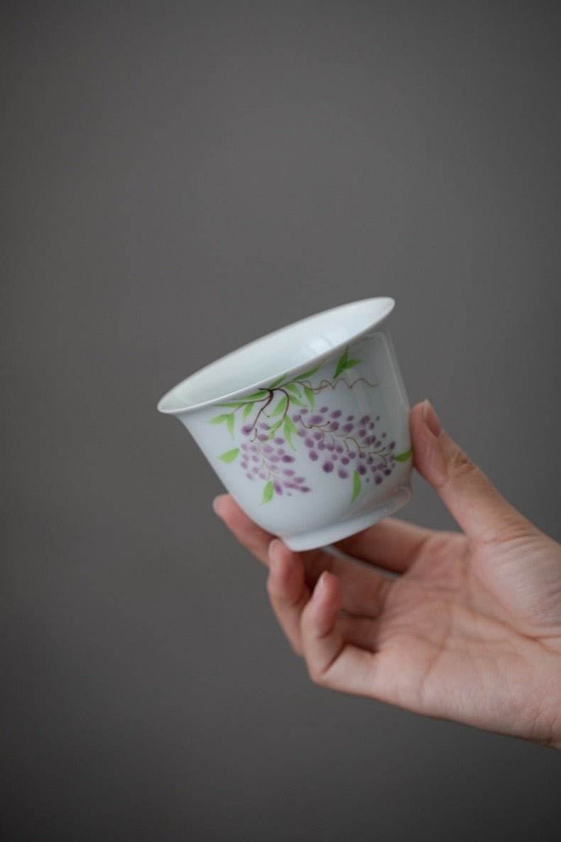 Hand Painted Ceramic Kuaike Cup Portable Outdoor Gongfu Tea Gift Set - STAR8S