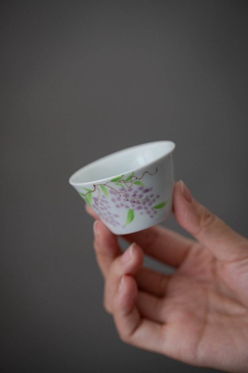 Hand Painted Ceramic Kuaike Cup Portable Outdoor Gongfu Tea Gift Set - STAR8S