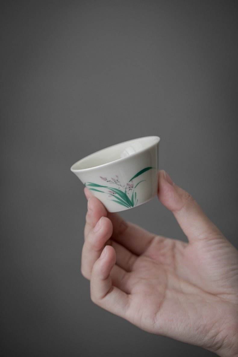 hand painted ceramic kuaike cup portable outdoor gongfu tea gift set - star8s