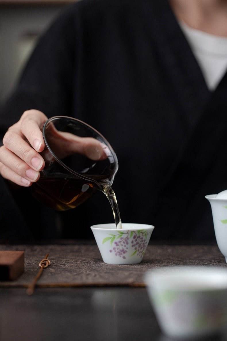 hand painted ceramic kuaike cup portable outdoor gongfu tea gift set - star8s