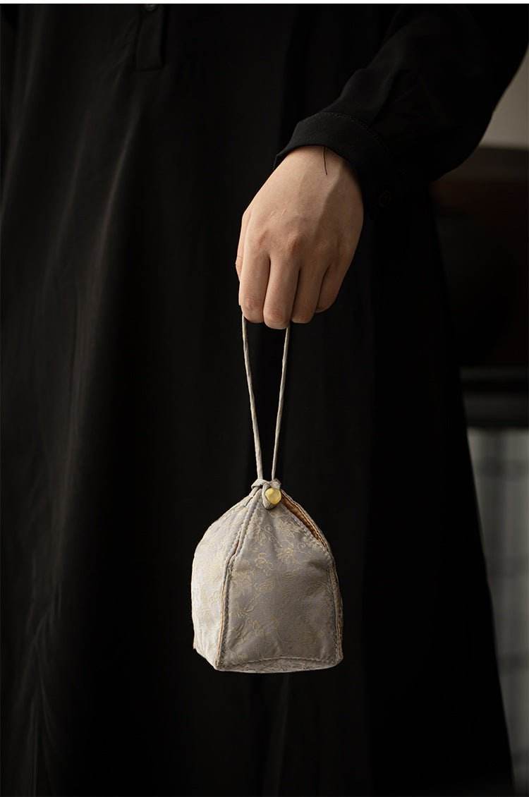 hand painted orchid ceramic travel chinese tea set portable for solo use - star8s