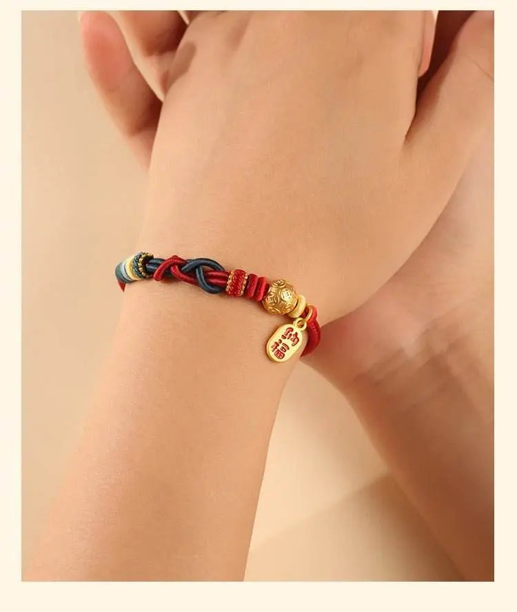 hand - woven fortune - knot hand rope, lucky red rope for year of birth & jewelry diy - star8s