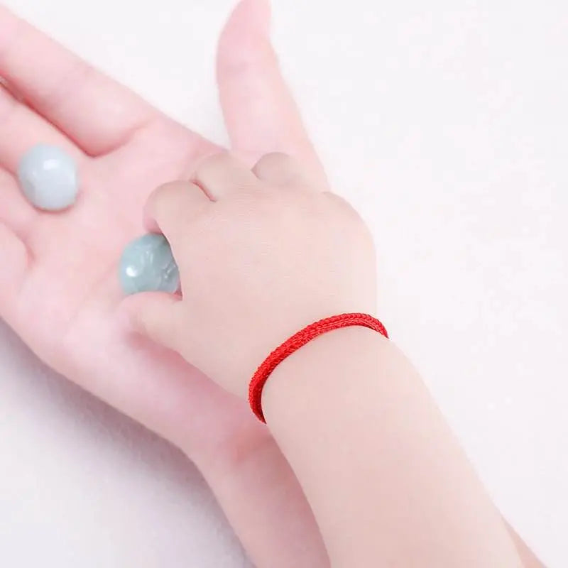 hand - woven red rope baby bracelet, traditional and lucky with ethnic style - star8s