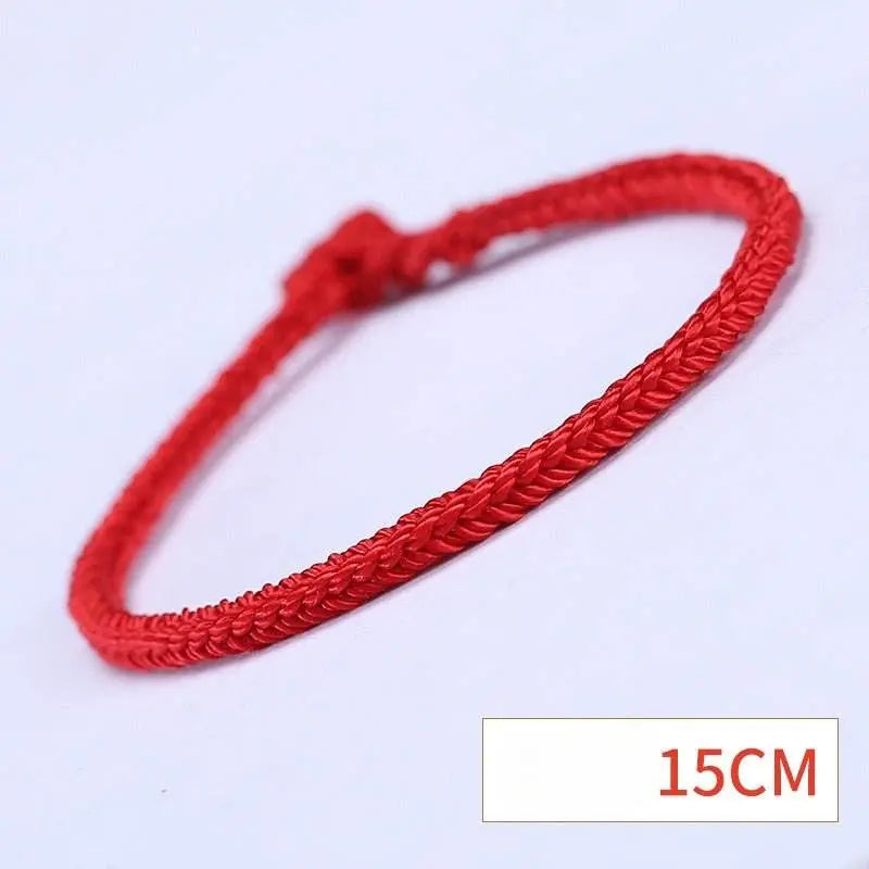 hand - woven red rope baby bracelet, traditional and lucky with ethnic style - star8s