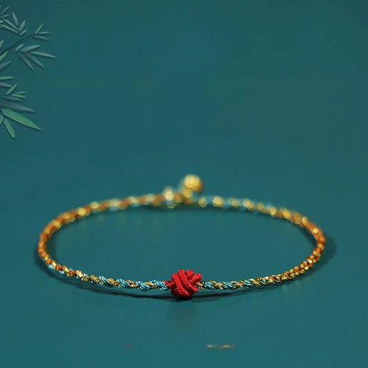 Handcrafted Multi - Colored Red String Bracelet | Traditional Knotted Design for Kids & Adults | Dragon Boat Festival - STAR8S