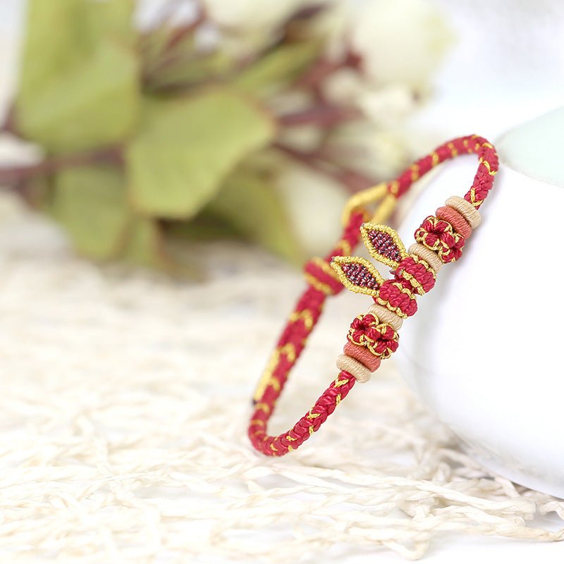 Handcrafted Red String Bracelet – Rabbit Ears Design for the Year of the Rabbit – Lucky Charm and Gift Idea | STAR8S - STAR8S