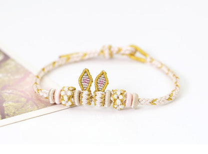 Handcrafted Red String Bracelet – Rabbit Ears Design for the Year of the Rabbit – Lucky Charm and Gift Idea | STAR8S - STAR8S