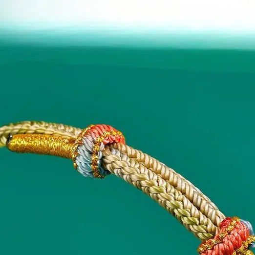 Handcrafted Red String Bracelet – Sunflower Design – Lucky Charm for Exams and Success | STAR8S - STAR8S