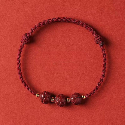 Handcrafted Red String Bracelet with Hetian Jade & Blessing Pendant – Adjustable & Meaningful Gift for Women - STAR8S