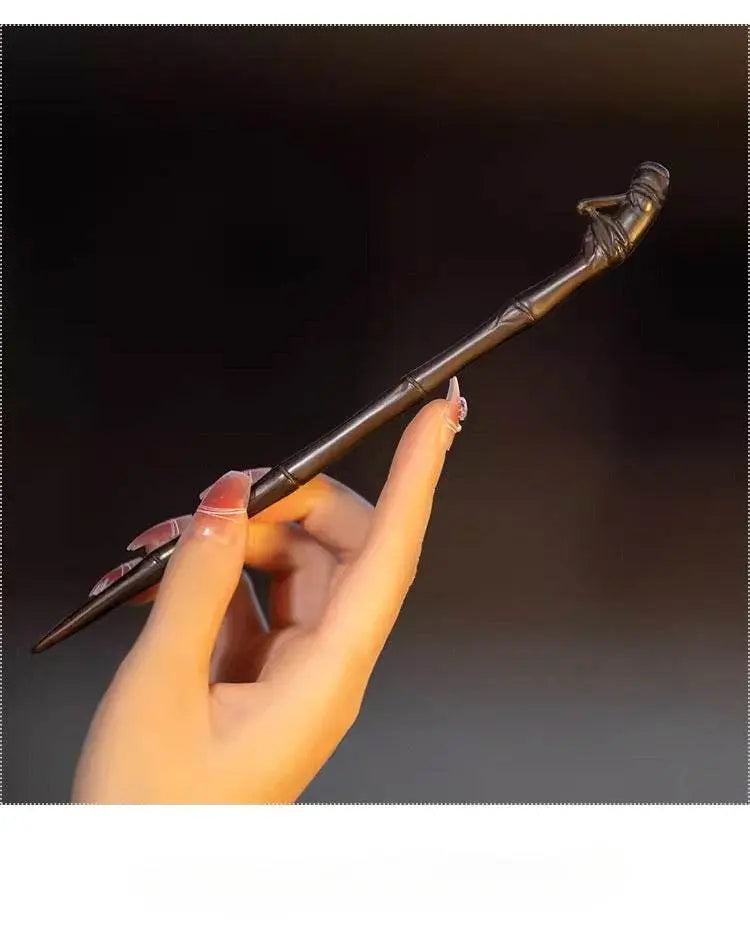 handmade black sandalwood vintage hairpin for hanfu gift to girlfriend - star8s
