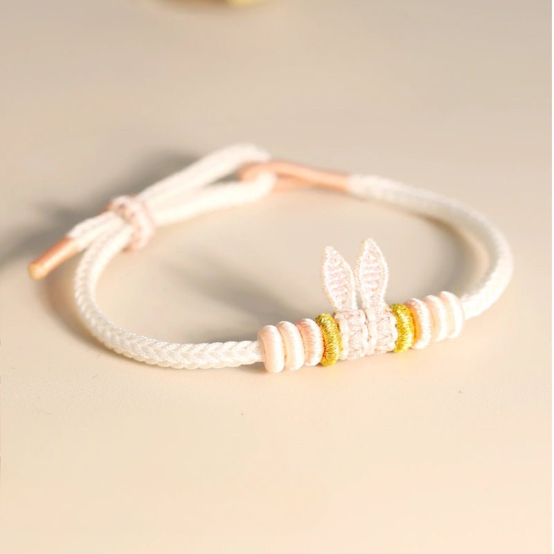 handmade bunny ears bracelet – cute adjustable red string bracelet | star8s - star8s