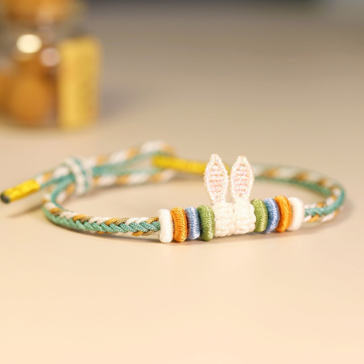 handmade bunny ears bracelet – cute adjustable red string bracelet | star8s - star8s