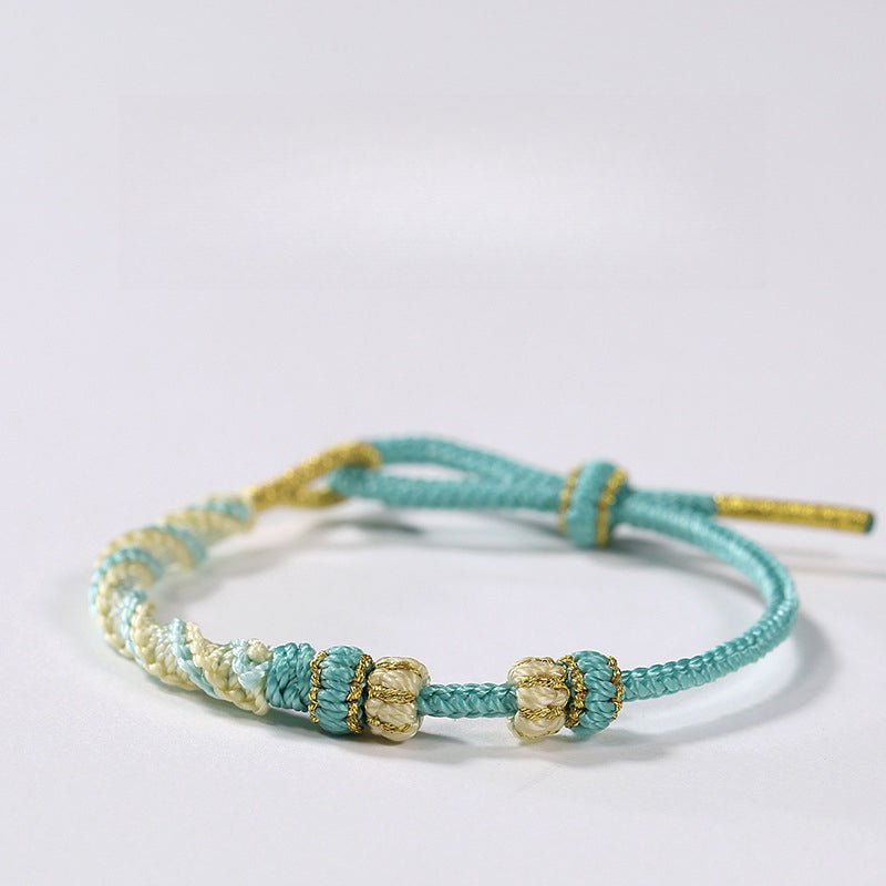 handmade chinese dragon knot red string adjustable bracelet | colorful jewelry for luck & protection | star8s - star8s